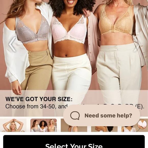 NWT LACY BRA bundle of 2 one grey & one nude color size 42B - Picture 2 of 12